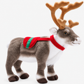 Plush Reindeer Soft Toy – Realistic Christmas Decoration Gift