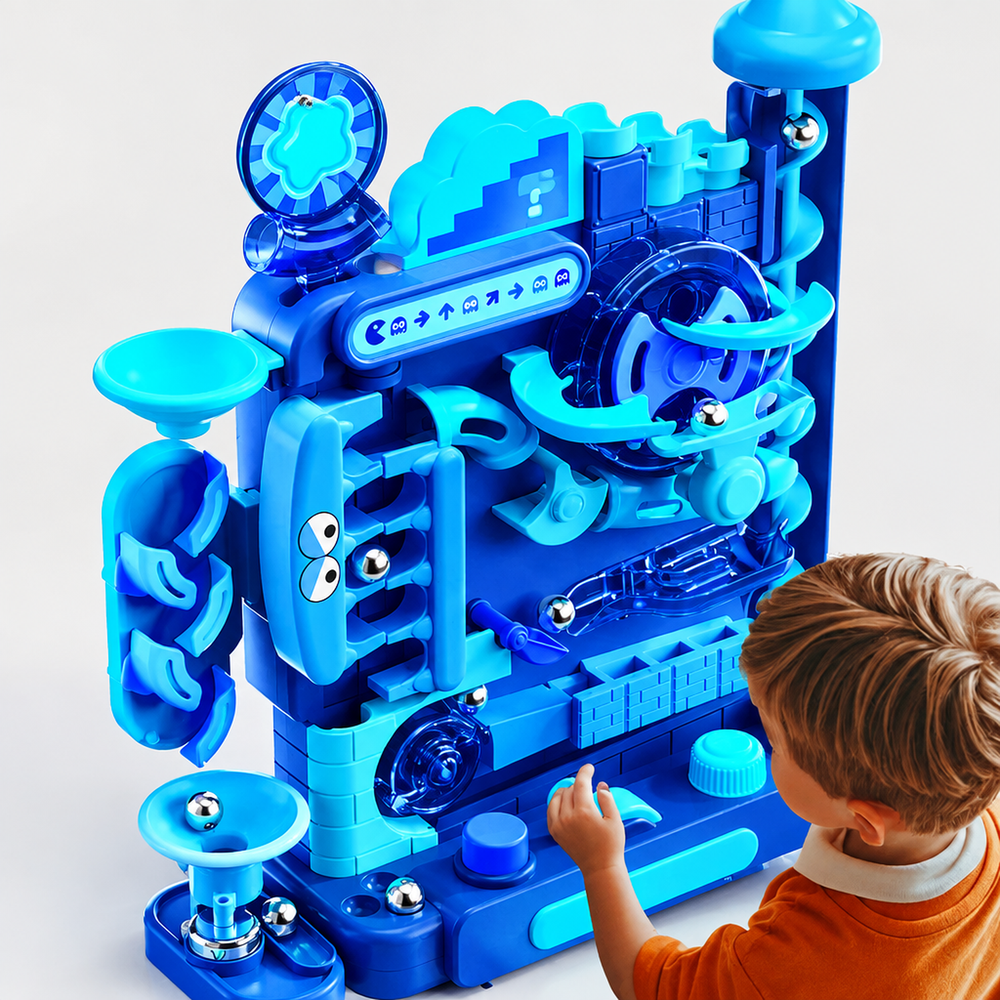 Multi-Layer Rolling Ball Track Adventure Game