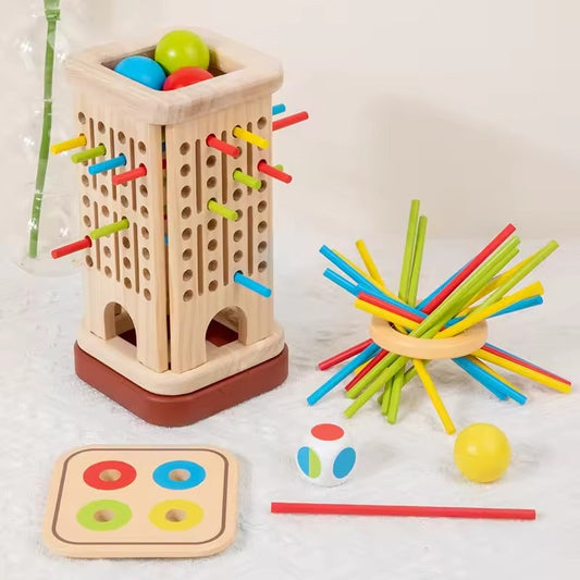 Montessori Wooden Stacking Tower Game