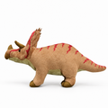Realistic Triceratops Dinosaur Plush Toy - Soft Lifelike Stuffed Animal, 3+ Years