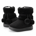 Girls Snow Boots - Warm Winter Fleece-Lined, Non-Slip Sole