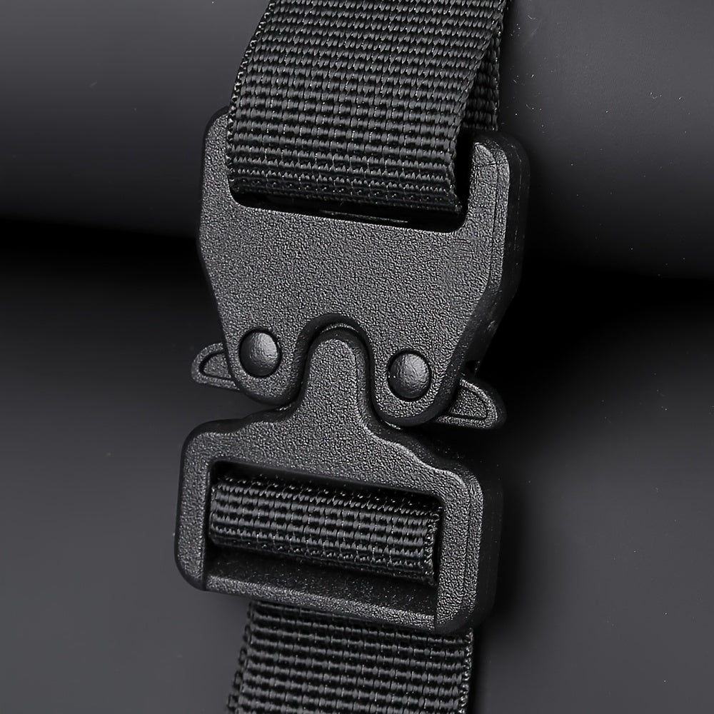 Men's roll-top backpack straps view