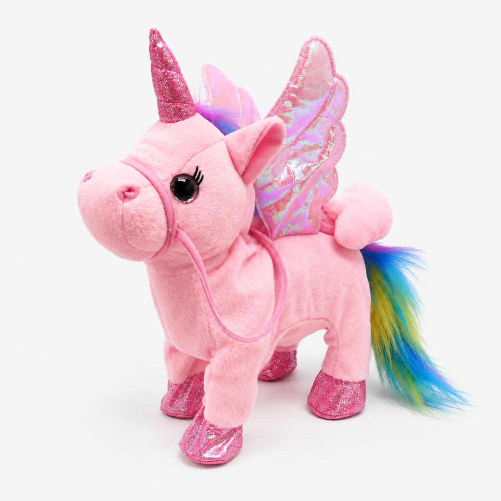 Walking & Singing Unicorn Toy - Remote Control Plush