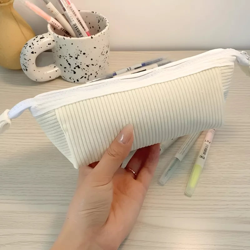 Corduroy pencil case colour options