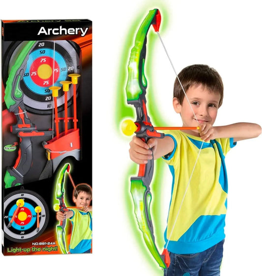 Kids archery set with LED arrows