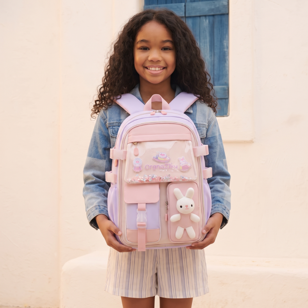 Kids school backpack lifestyle