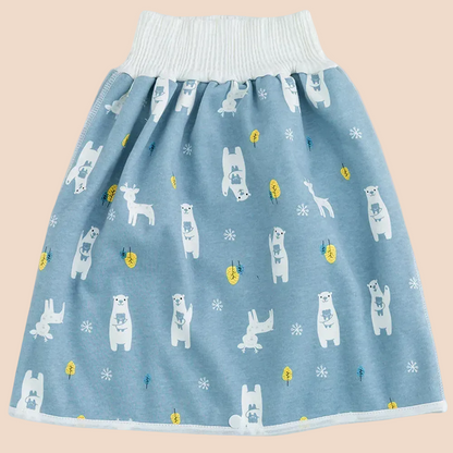 Kids Printed Pants & Skirt Set — Cute Animal Patterns