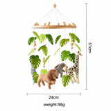 Wooden Baby Cot Mobile Arm & Hanging Felt Toy Set thumbnail 2