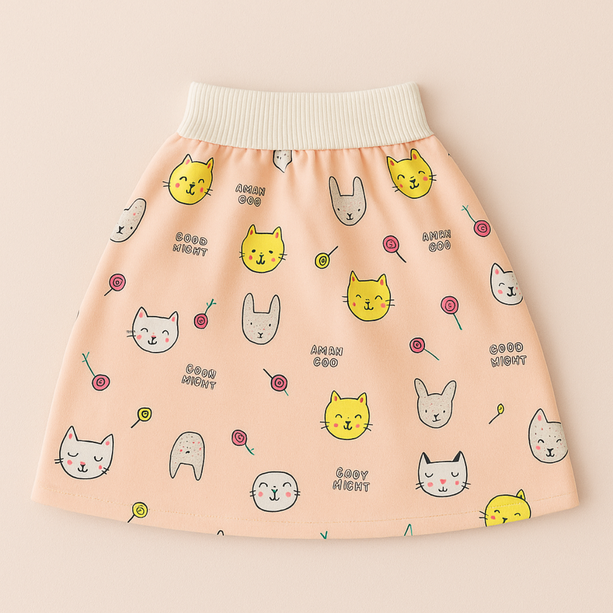 Kids Printed Pants & Skirt Set — Cute Animal Patterns