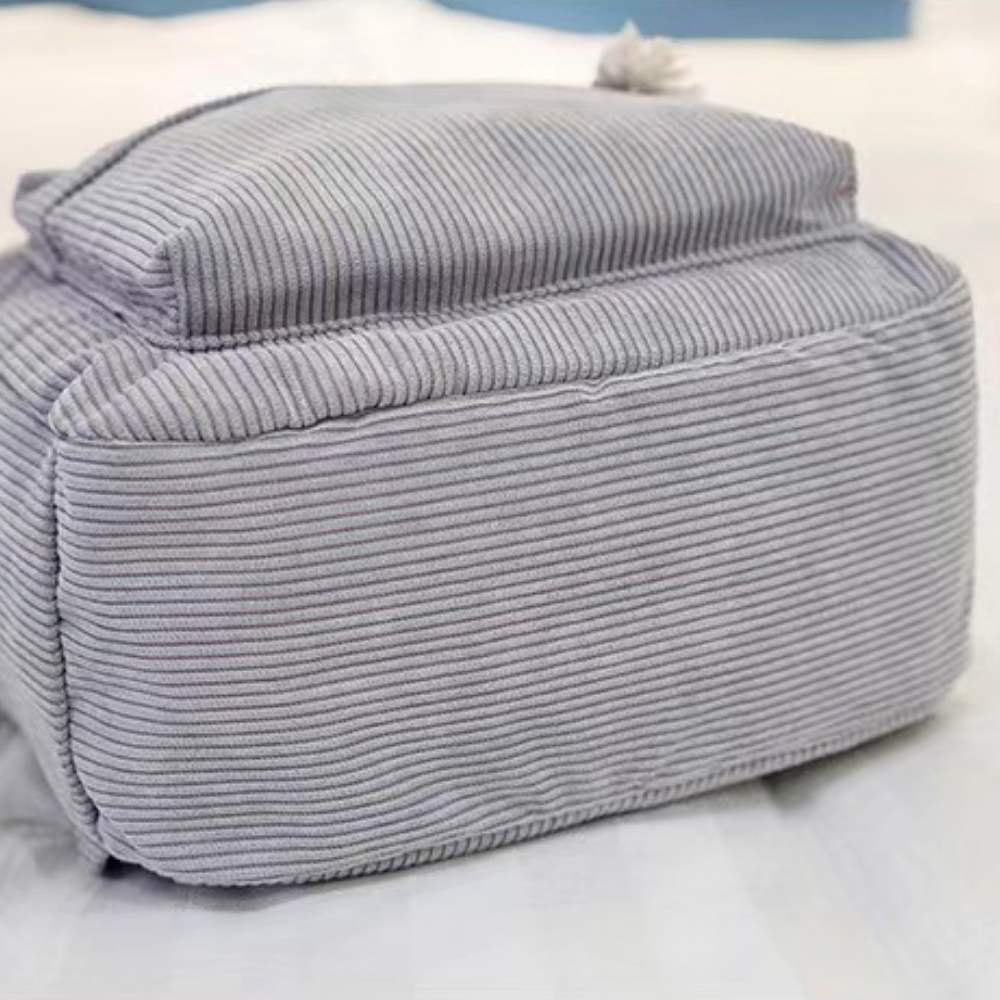 Corduroy backpack lifestyle