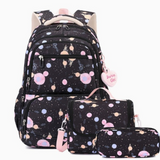 Three-Piece Cartoon Print School Backpack Set thumbnail 5