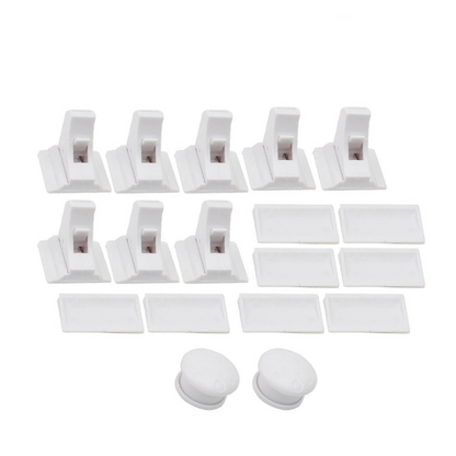 Set of 8 magnetic child locks with keys