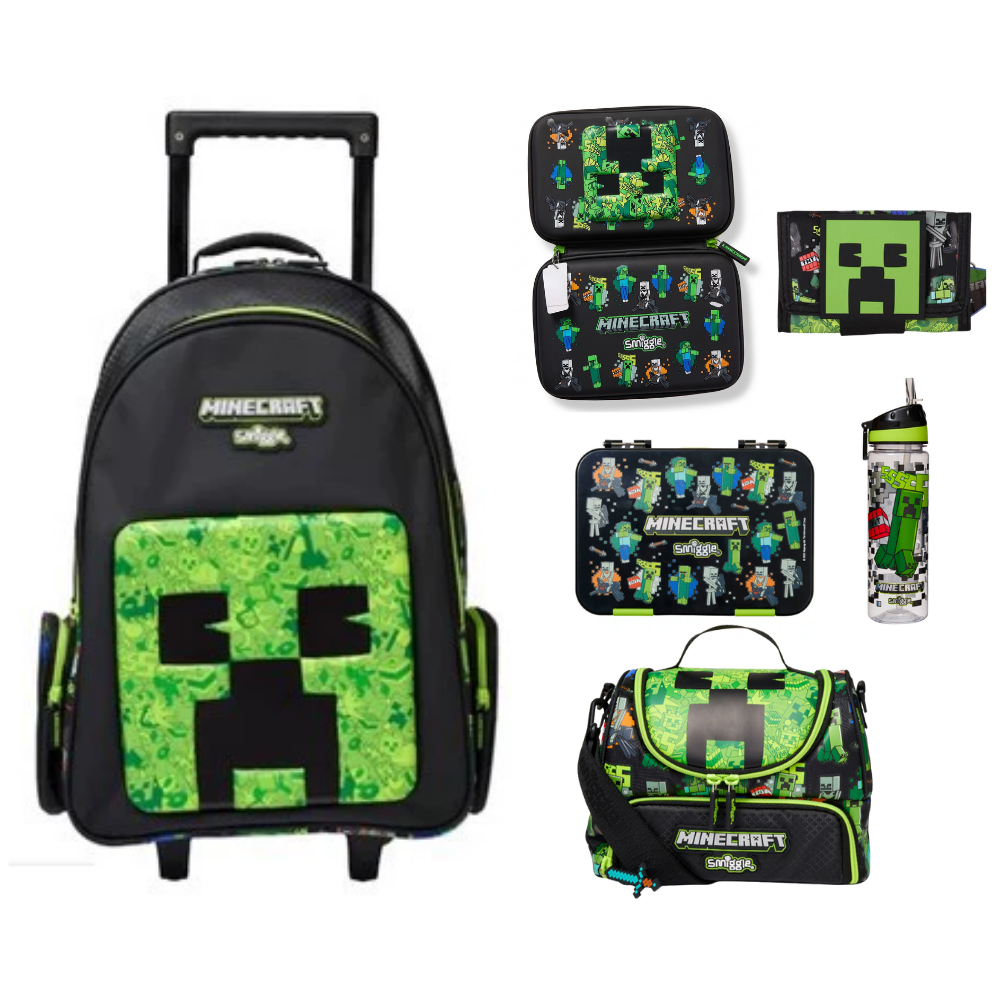 Kids trolley backpack complete set with all accessories