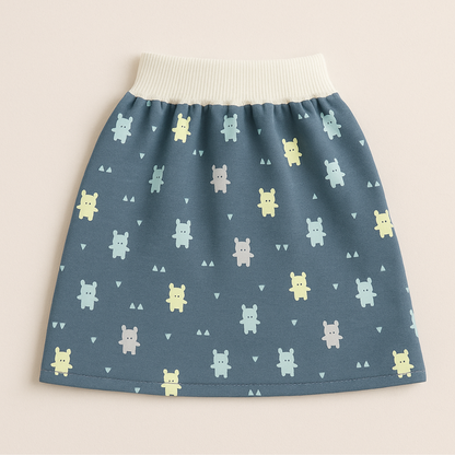 Kids Printed Pants & Skirt Set — Cute Animal Patterns