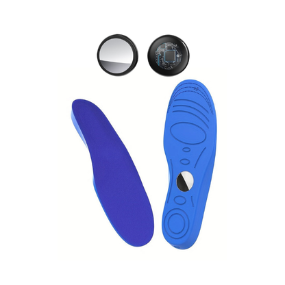 Kids shoe insole showing AirTag compartment detail