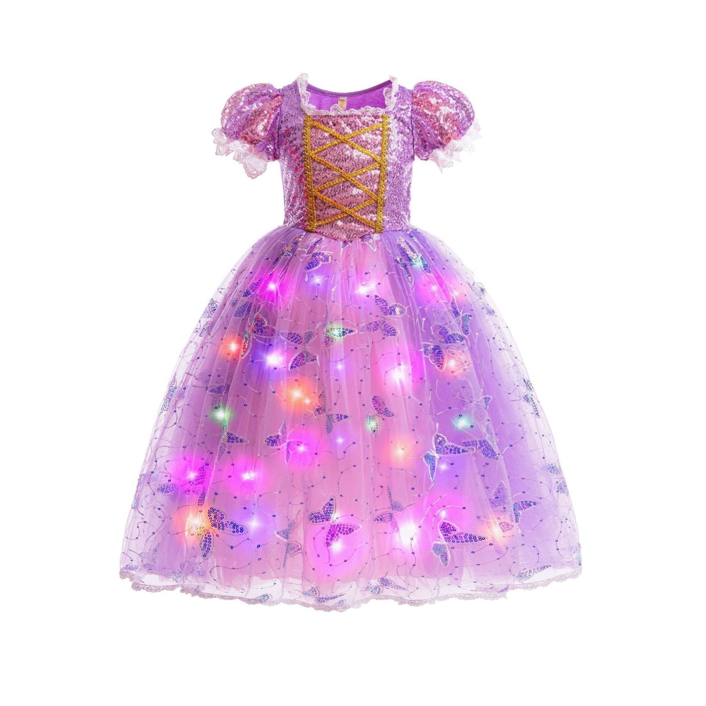 Pink light-up mermaid princess dress