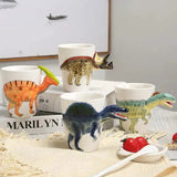 Ceramic Hand-Painted Dinosaur Mug for Kids' Playful Coffee Breaks thumbnail 2