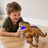 Electronic Remote Control T-Rex Dinosaur Toy with Realistic Movements and LED Lights thumbnail 2