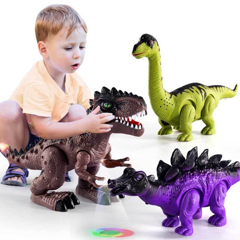 Electronic Interactive Walking Dinosaur Toy with Lights and Sounds for Kids