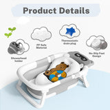 Polypropylene Collapsible Baby Bathtub with Temperature Sensor thumbnail 3