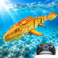Durable Plastic Remote Control Mosasaurus Water Toy with Lights and Spray Effects
