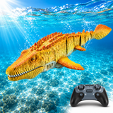 Durable Plastic Remote Control Mosasaurus Water Toy with Lights and Spray Effects thumbnail 1