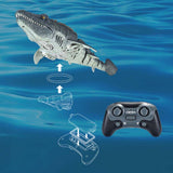 Durable Plastic Remote Control Mosasaurus Water Toy with Lights and Spray Effects thumbnail 5