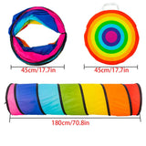 Polyester Rainbow Crawl & Play Tunnel with Sensory-Motor Skills Development thumbnail 3