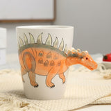 Ceramic Hand-Painted Dinosaur Mug for Kids' Playful Coffee Breaks thumbnail 4