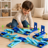 Racing Track Set with Build-Your-Own Cars - Educational and Fun thumbnail 1
