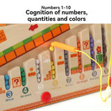 Wooden Magnetic Number Maze Board - Colour Sorting Puzzle thumbnail 4