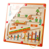 Wooden Magnetic Number Maze Board - Colour Sorting Puzzle thumbnail 6