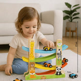 4-Tier Car Ramp Racer Set with 6 Mini Cars thumbnail 5