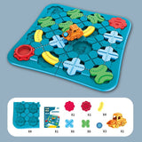 Kids Magnetic Maze Train Track Set - Creative Puzzle Building Toy thumbnail 2