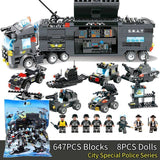 8-in-1 SWAT City Police Truck & Station Building Block Playset thumbnail 2
