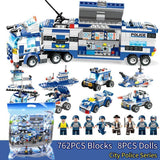 8-in-1 SWAT City Police Truck & Station Building Block Playset thumbnail 3