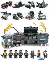 8-in-1 SWAT City Police Truck & Station Building Block Playset thumbnail 6