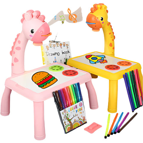 Dinosaur Projector Drawing Table with 12 Markers & Slides
