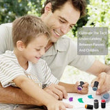Plastic DIY Kids Finger Painting Kit with 20-Color Ink Pad thumbnail 2