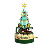 ABS Plastic Musical Christmas Tree Building Block Set with Music Box thumbnail 1