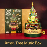 ABS Plastic Musical Christmas Tree Building Block Set with Music Box thumbnail 4