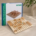 Wooden Chess Puzzle Board Game - Screen-Free Strategy & Logic Trainer