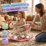 5-in-1 Convertible Toddler Rocking Horse & Ride-On Toy with 360 Steering thumbnail 2