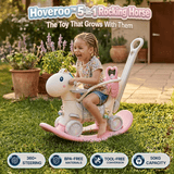 5-in-1 Convertible Toddler Rocking Horse & Ride-On Toy with 360 Steering thumbnail 5