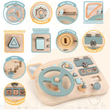 Wooden Montessori Busy Board - Fine Motor Skill Sensory Activity Toy thumbnail 1
