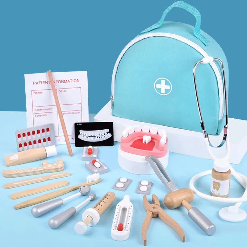 Kids Doctor & Dentist Playset with Medical Accessories