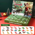 24-Day Dinosaur Advent Calendar with Realistic Toy Figures