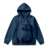 Fleece Baby Carrier Hoodie with Zip-In Kangaroo Pouch thumbnail 1