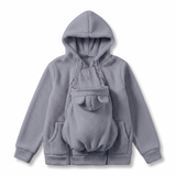 Fleece Baby Carrier Hoodie with Zip-In Kangaroo Pouch thumbnail 4