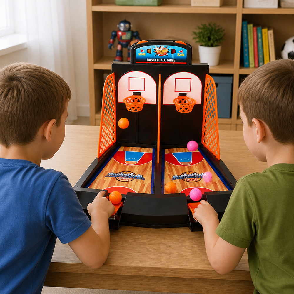 2-Player Tabletop Basketball Shootout Game for Kids